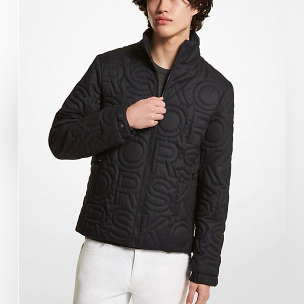 MICHAEL KORS MENS Logo Quilted Jacket- BRAND NEW WITH TAGS